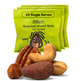 Nuts.com front packaging showing 24 single-serve pouches and product name benefit: easy portioning