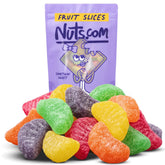 Nuts.com front packaging showing 40 oz bag and colorful fruit slices for easy selection