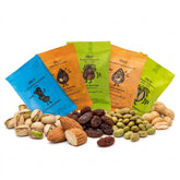 Nuts.com front packaging of the protein snack box showing variety and easy gifting