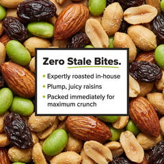 Nuts.com single-serve pouches lined up to show sealed freshness and portability
