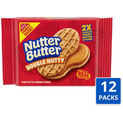Nutter Butter close-up of creamy double nutty filling showing rich peanut butter