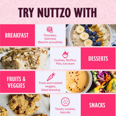 NuttZo spoonful spread over toast demonstrating hearty breakfast boost