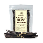 Akshit NYVanilla front packaging showing 25 Grade A++ vanilla beans and freshness benefit