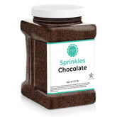 O'CREME front jar showing chocolate sprinkles and convenient serving benefit