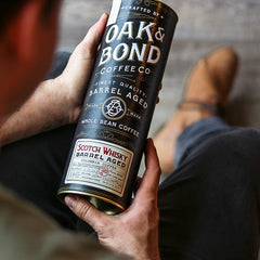 Oak & Bond whiskey barrel wood grain explaining barrel-aging provenance