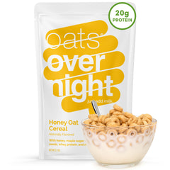 Oats Overnight front packaging showing convenient protein breakfast
