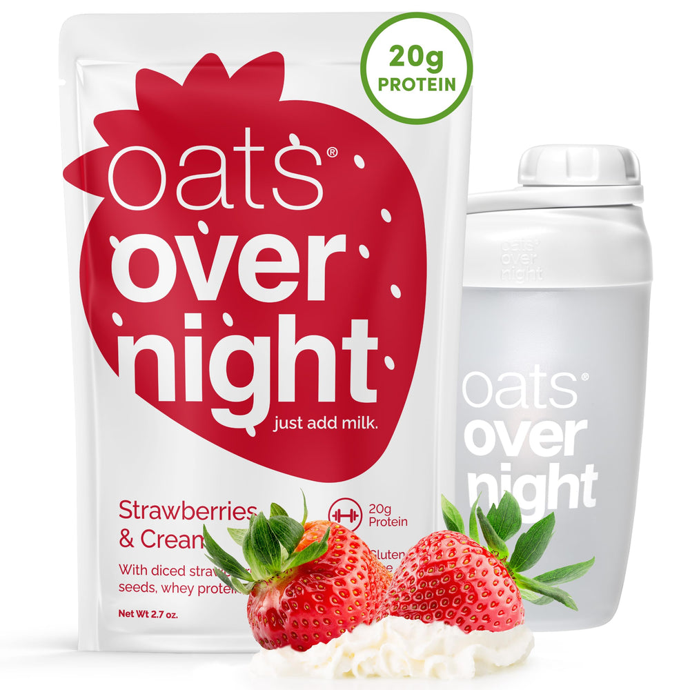 Oats Overnight front packaging showing flavor and benefits