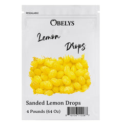OBELYS close-up showing sugar-sanded lemon drop texture for crunchy bite