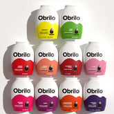 Obrilo front packaging showing ten 2.0 fl oz bottles and variety benefits