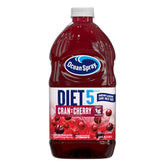 Ocean Spray front packaging showing eight 64 oz bottles and bold branding benefit: easy bulk supply