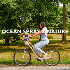 Ocean Spray pouring drink into glass for a refreshing low-calorie option
