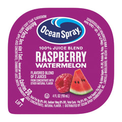 Ocean Spray cup top view with foil lid visible and clear product identity for grab-and-go