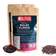 Ocean's Balance front packaging showing two 3oz pouches and label benefits