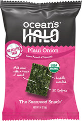 Ocean's Halo close-up of roasted seaweed texture and crisp benefit