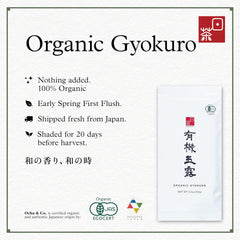 Ocha & Co. loose leaf close-up highlighting emerald curled tea leaves benefit