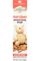 Odense marzipan roll front packaging showing brand and size, ready to bake