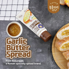 O’Food garlic butter spread on warm toast showing instant melty flavor on breakfast