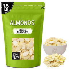 Oh! Nuts front packaging showing 1.5 lb resealable bag and brand