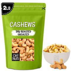 Oh! Nuts front packaging 2 lb bag showing resealable convenience and value