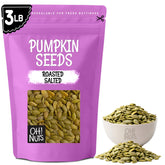Oh! Nuts front packaging 3 lb bag showing bulk pepitas and convenience