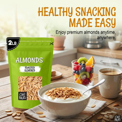 Oh! Nuts resealable top visible for freshness and easy storage