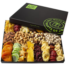 Oh! Nuts open box interior arrangement highlighting colorful variety and ease of sharing