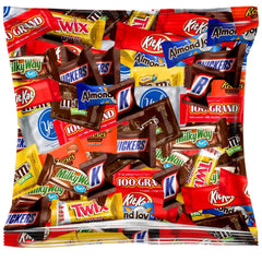 Okida sealed bag front view showing variety and easy sharing