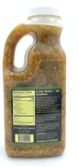 Ol' Gringo chunky green chile on spoon showing texture and instant flavor boost