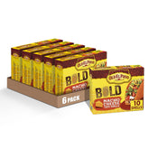 Old El Paso front box of Stand 'N Stuff Bold Nacho Cheese shells shows package benefit