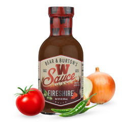Old Florida Sauce Co. bottle front view showing Fireshire spicy Worcestershire for bold meals