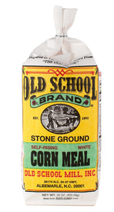 Old School Brand front packaging highlighting 30 oz and self-rising convenience