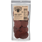 Old Trapper front packaging shows 21 oz bag and resealable benefit