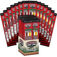 Old Trapper front packaging showing jalapeño beef-and-cheese benefits