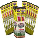 Old Trapper front packaging showing teriyaki kippered steak and convenience