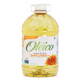 Oleico front label on 128 fl oz bottle showing certifications and neutral flavor benefit