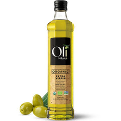 Oli by Nutrioli front glass bottle showing branding and size for kitchen use