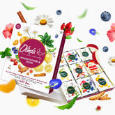 Olinda gift box front packaging showing nine tea varieties and premium presentation