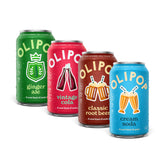 OLIPOP front pack showing all four classic flavors for easy selection and convenience