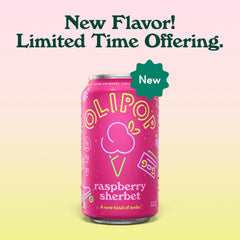OLIPOP close-up of can top and pull-tab highlighting quality finish