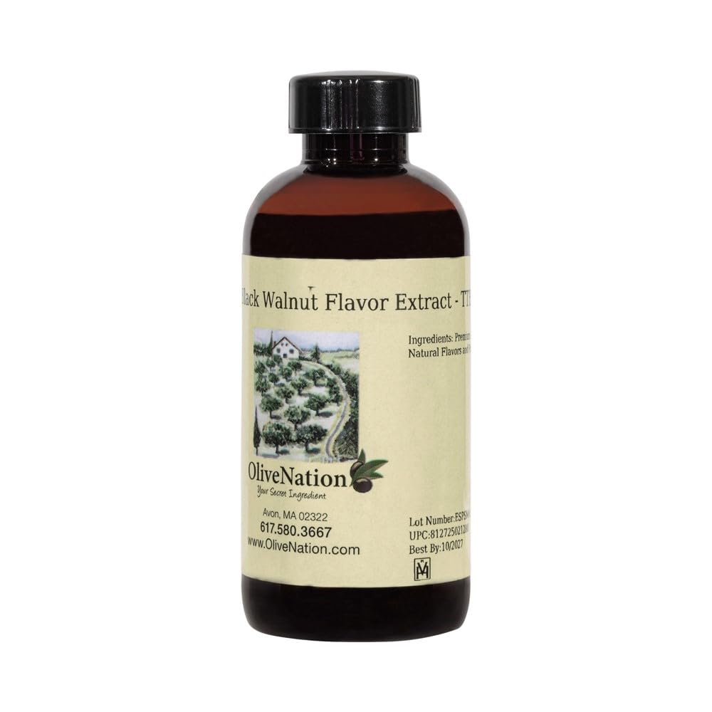 OLIVENATION black walnut extract front packaging showing bottle and label for reliable flavor