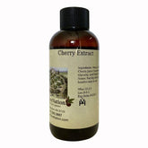 OliveNation cherry extract front bottle showing label and 4 fl oz size, clear flavor boost