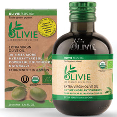 OLIVIE LES BIENFAITS DE L'OLIVIER front bottle showing premium packaging and freshness