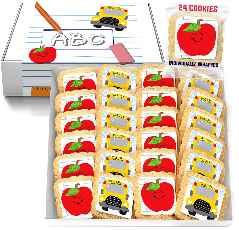 OMCookie front packaging showing 24 wrapped cookies and easy gifting