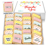 OMCookie front packaging showing 24 thank you cookies and secure shipping protection