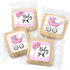 OMCookie arranged on a baby shower dessert table demonstrating visual appeal and party fit