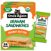 Once Again front packaging showing 24-count convenient snack packs
