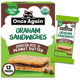 Once Again front packaging showing organic gluten-free snack benefits