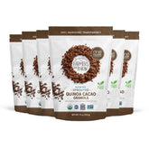 One Degree Organic granola front pack showing brand and cacao flavor benefits