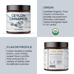One Farm by WAAYB label detail highlighting USDA Organic and Fair-Trade benefits