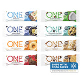 ONE front packaging showing the full 8-count sampler and variety